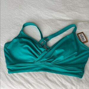 T9 Deep Turquoise Bikini Swim Top 38 DDD